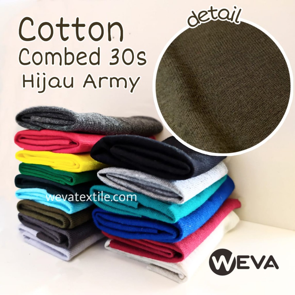  Bahan  Kain Kiloan Cotton  Combed  30s  Bahan  Kaos  Distro  