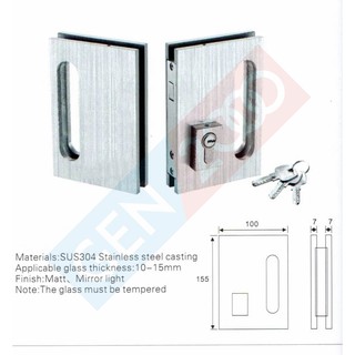 Kunci Pintu Kaca  Sliding Double  Glass  Sliding Lock Sliding 