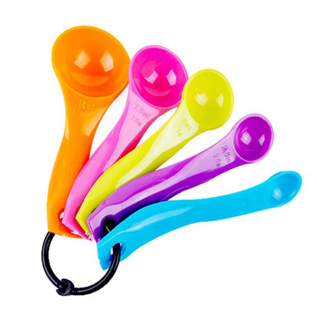 Mega_1688 Sendok takar set 5 in 1 multifungsi serbaguna ukur susu bayi bumbu dapur takaran adonan cake pastry MG258A