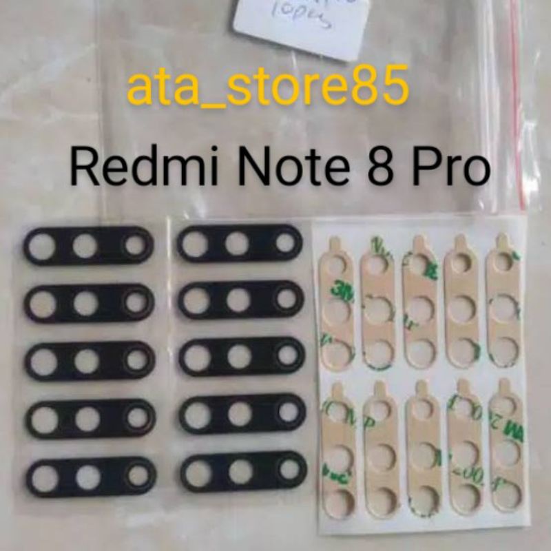 Lensa Camera Kaca Kamera Belakang Rear Camera Lens XIAOMI REDMI NOTE 8 Pro Original