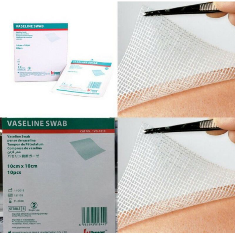 Vaseline Swab Winner Kasa steril 10x10cm - isi 10pcs