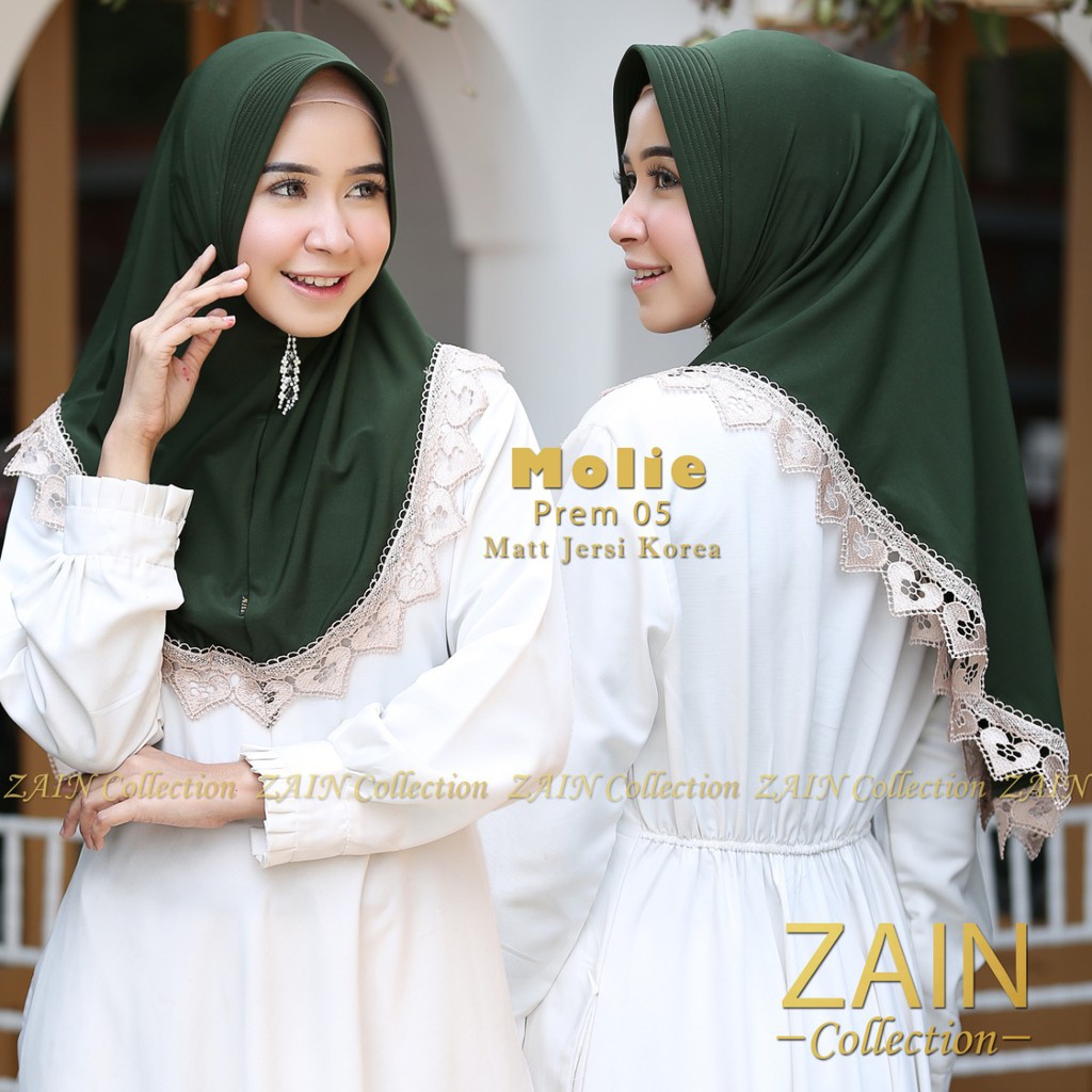 ZAIN COLLECTION TERBARU TERLARIS!! HIJAB INSTAN MINI BEST SELLER MOLIE PREM ORIGINAL VARIASI RENDA-3