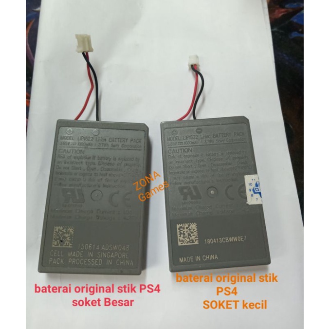 Baterai stik ps 4 / Batre stik ps 4 ori / Battre stik ps 4 ori soket besar