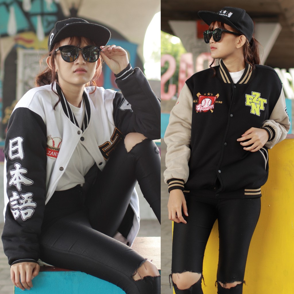 Jaket Wanita Varsity Elzanteri full bordir