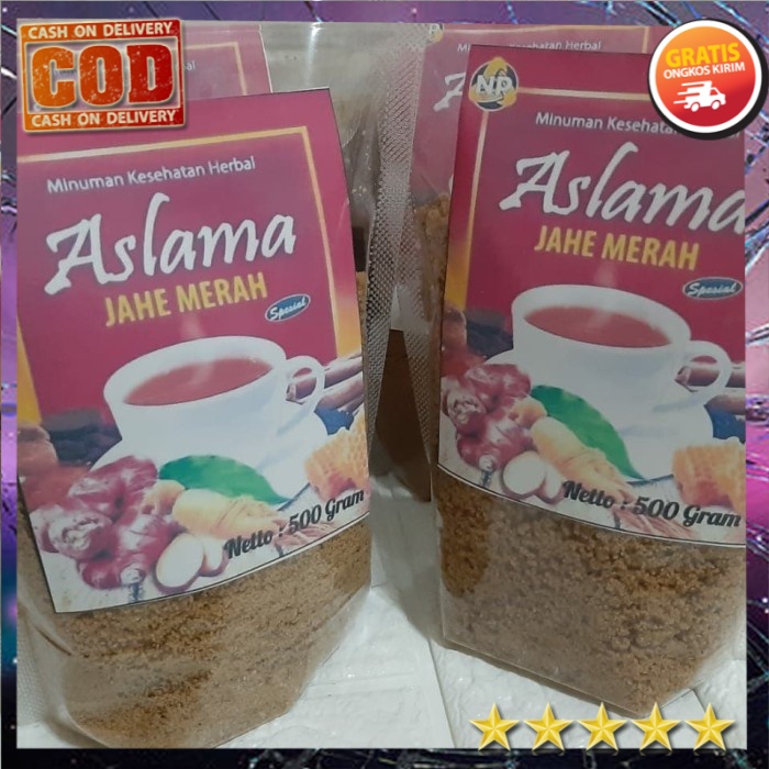 

COD Jahe Merah Aslama 500 gr Kemasan Instan Seduh Minuman jahe merah bubuk instant