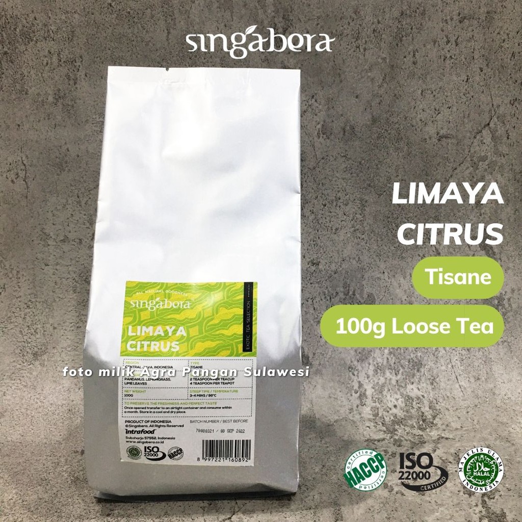 

Teh Herbal Sereh Pandan Singabera Limaya Citrus Tea Lemongrass Loose Leaf Premium Artisan Cafe Resto