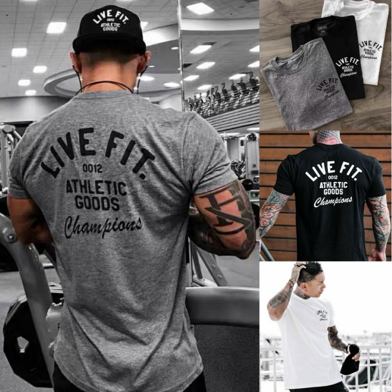 BAJU KAOS OLAHRAGA GYM PRIA / SETELAN OLAHRAGA PRIA / ATASAN OLAHRAGA PRIA / KAOS GYM PAKAIAN GYM