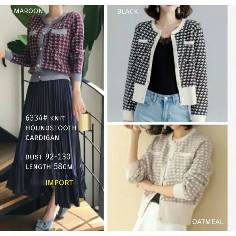 Cardigan rajut wanita Caroline import/ pakaian wanita baju kardigan rajut cewek cardigan premium