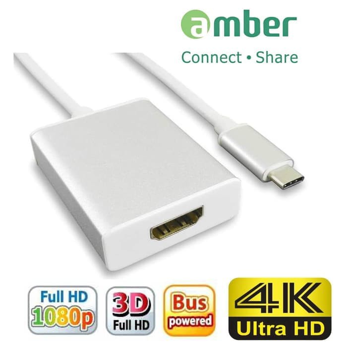 Amber CU3-AH01 - Adapter USB3.1 Type C to HDMI 4K, Gen 1