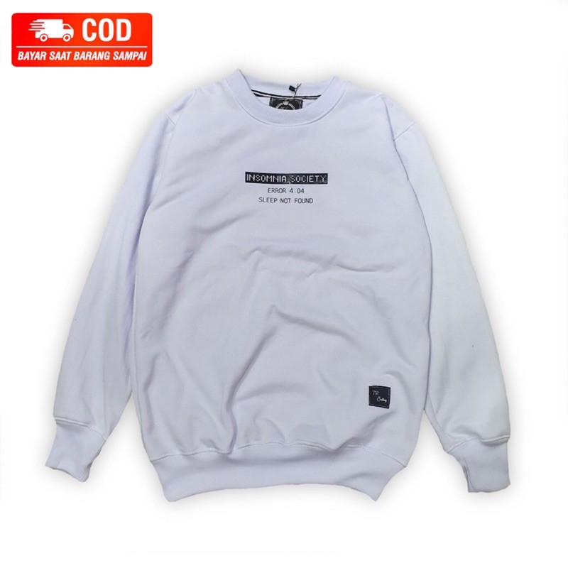 SWEATER CREWNECK PRIA BLACK INSOMNIA ORIGINAL WANITA SWITER DISTRO SWEATSHIRT EIGHT DISTRO-Crewneck 6