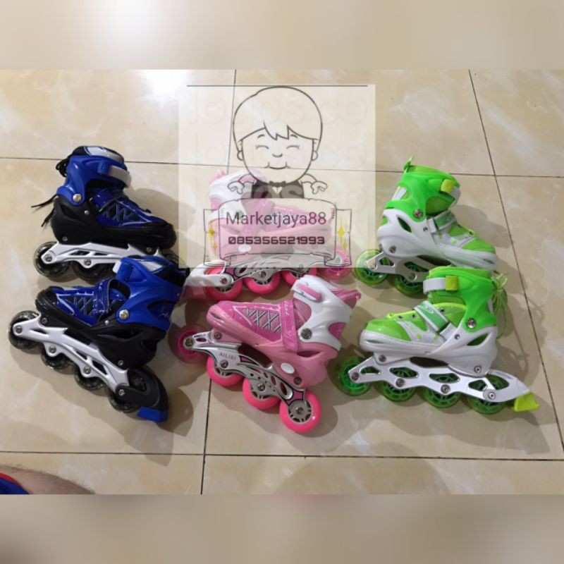 PROMO SEPATU RODA ANAK-ANAK / SEPATU RODA BAJAJ INLINE SKATE SUPER MURAH