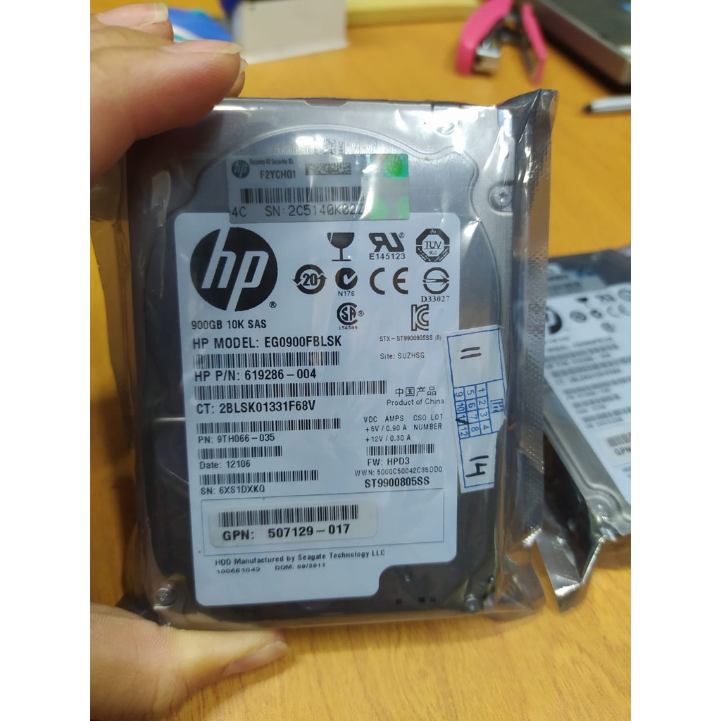 HDD HP 900GB 2.5&quot; SFF 6Gbps SAS 10K 619291-B21 619286-004 619463-001