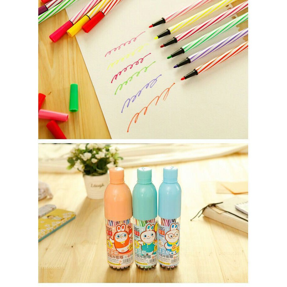 

Spidol Warna / Pen Colour Kelinci Lucu 24 Pcs