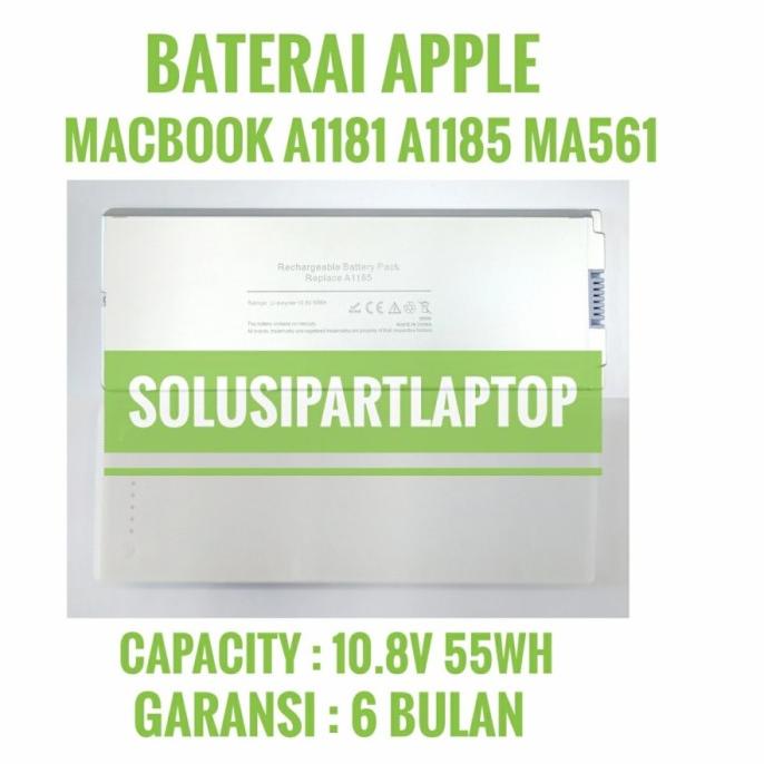 batre battery Baterai APPLE Macbook A1181, A1185 WHITE