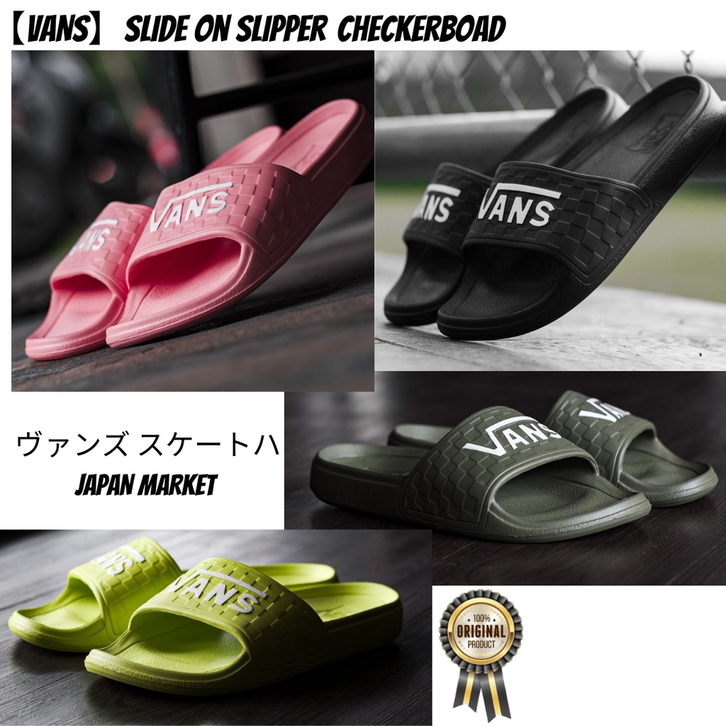 V4NS SLIDE-ON SLIPPER CHECKERBOARD ORIGINAL 100% / (SANDAL VANS)