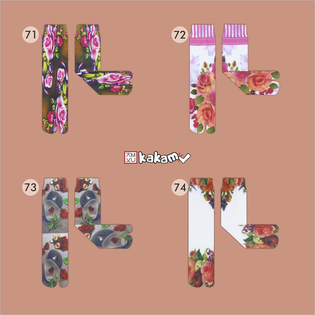 Kakamu Kaos Kaki Printing Dewasa Murah D