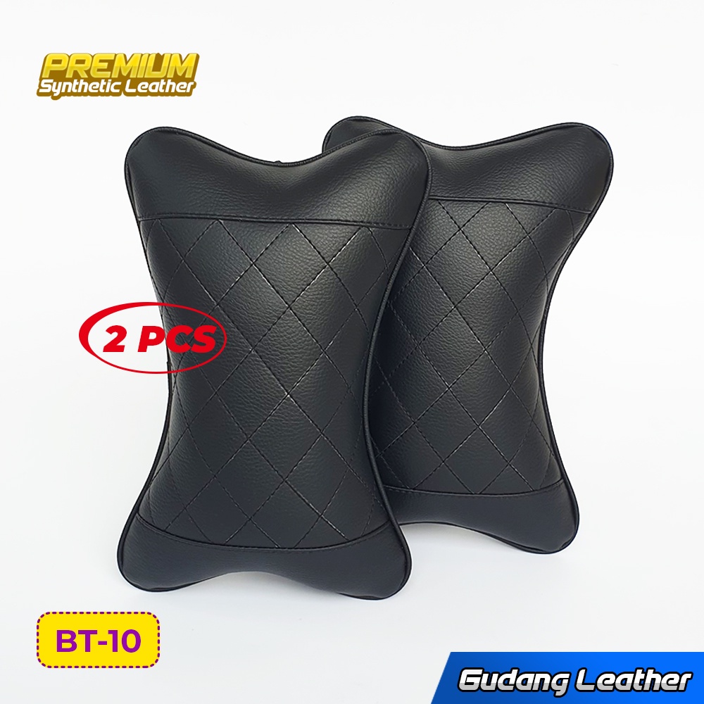 Bantal Mobil Kulit Sintetis Premium - Motif Diamond