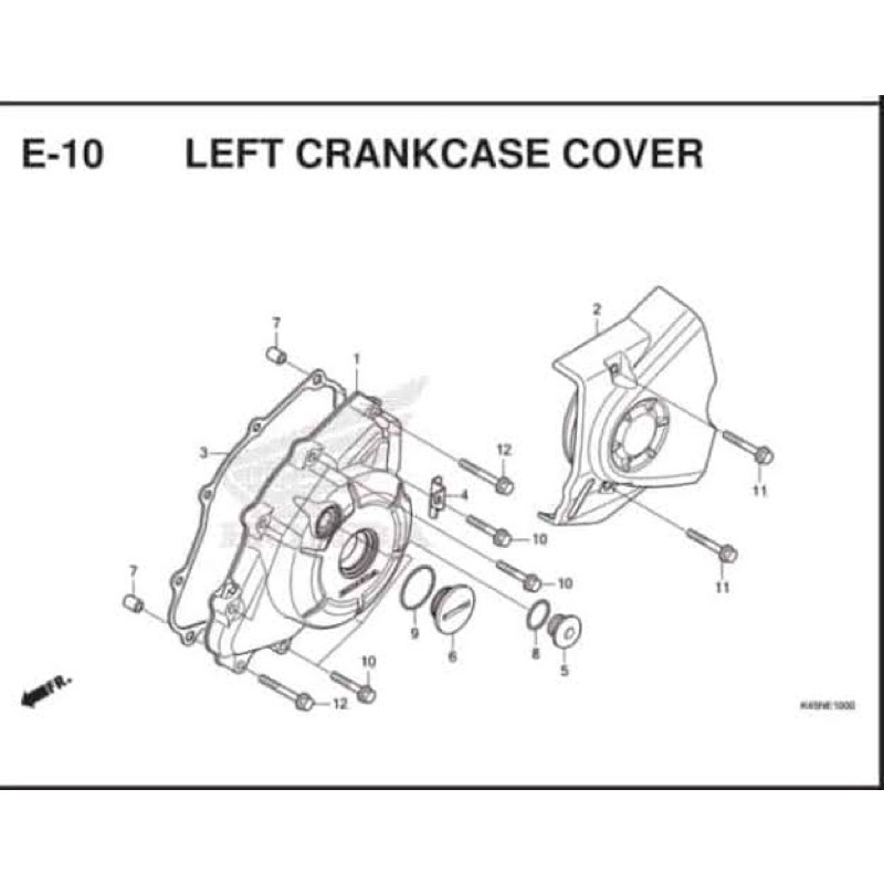 11395-KGH-901 Gasket L Cover Perpak Paking Magnit Magnet CB 150 R old CBR 150 R K45A CS1