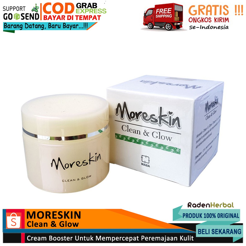 Moreskin clean and glow nasa