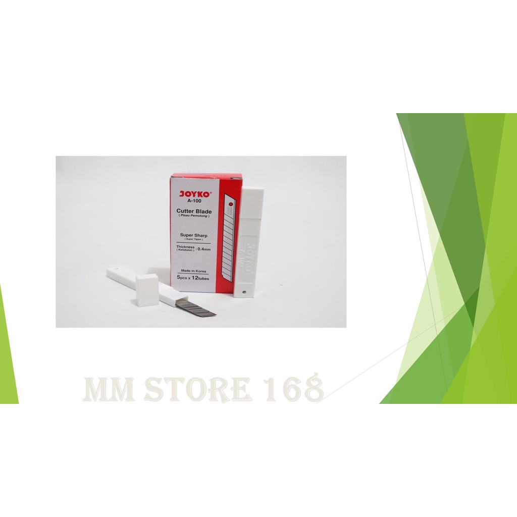 

Isi Cutter / Mata Pisau Ukuran Kecil Type A-100 Merk Joyko ( Isi 12 Tube )