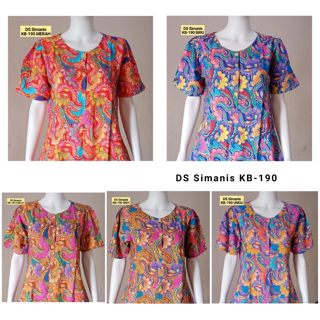 AS Daster Batik Kudamas Simanis LD 102cm Busui KB-190 &amp; KST-009