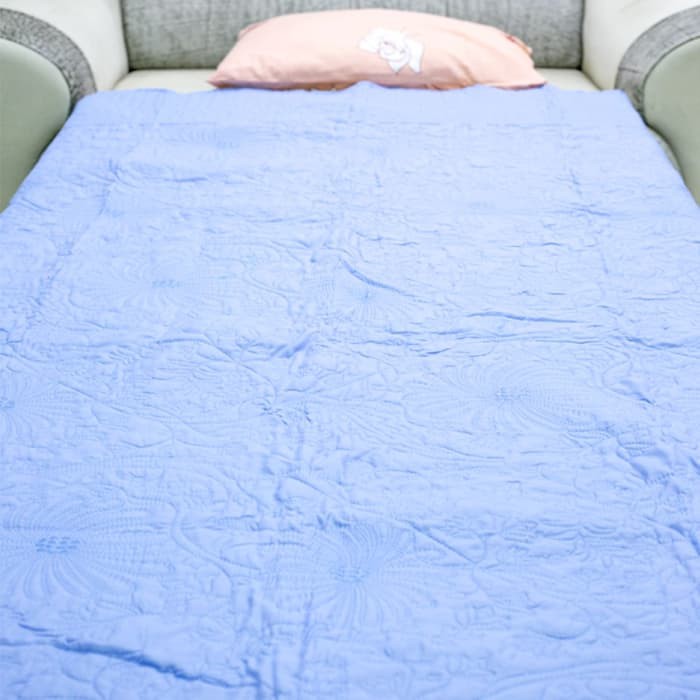 Dixon Selimut Dewasa Katun  180x200 Bordir Blue  Biru