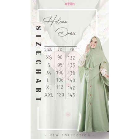 Helena Dress By Attin ( Gamis Dan Khimar Di Jual Terpisah )