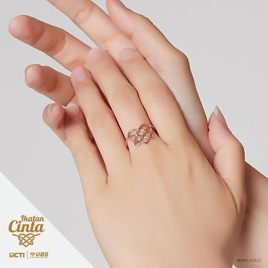 Cincin Ikatan Cinta Cincin Andin Rose Gold RCTI Official merchandise UBS Gold Fidele Gold Toko Emas