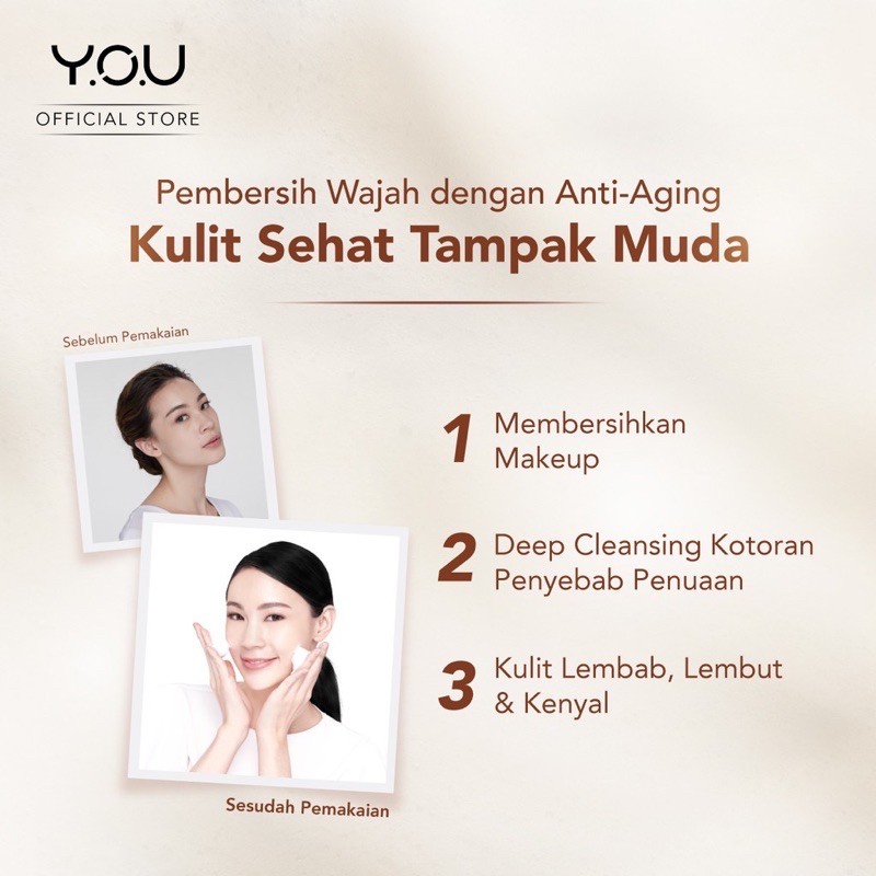 YOU Golden Age Deep Cleansing Facial Wash 100g ( YOU MAKEUPS OFFICIAL STORE )