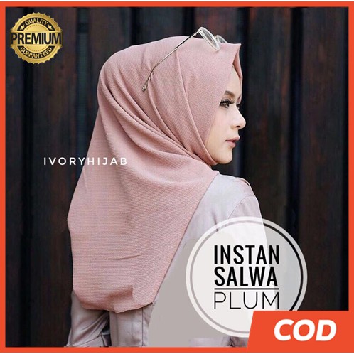 Jilbab Diamond Kekinian Model Instan Salwa Non Pet Grade A Quality Viral 2021 ORI Murah