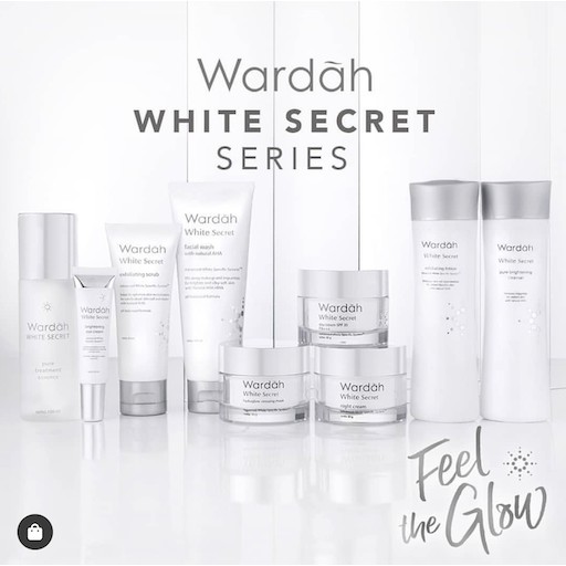 Wardah White Secret | Crystal Secret | Face Wash Day Night Cream Lotion Scrub Essence