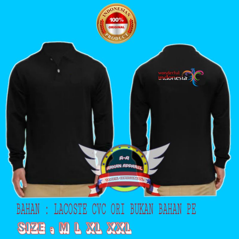 KAOS KERAH POLO SHIRT WONDERFUL INDONESIA