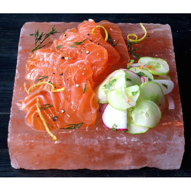 Himalayan Salt Plate Block Grilling BBQ Serving Platter Alas Garam Himalaya 20x20x2.5 cm