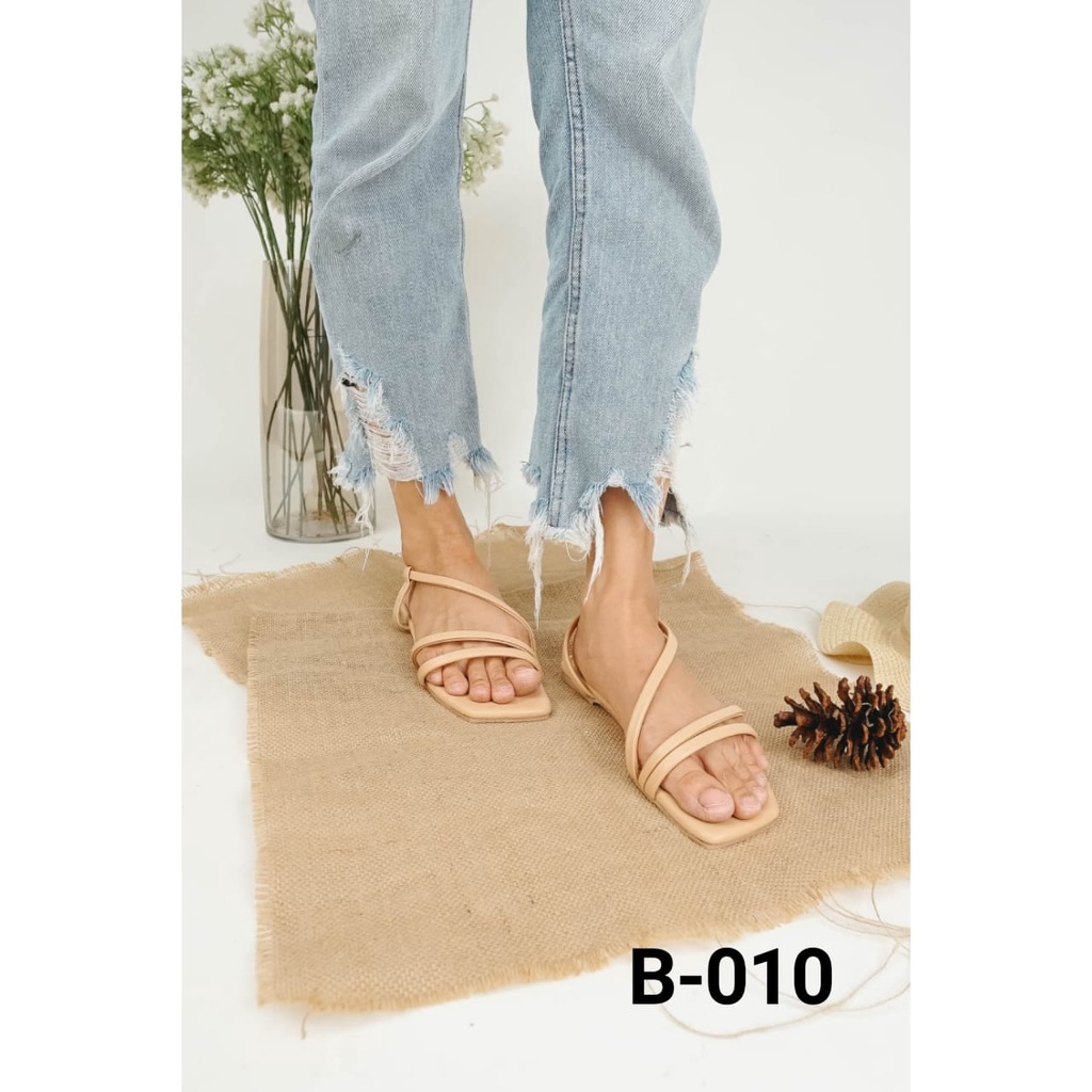 GIANI LOFFEL Sepatu Flat Slingback Straps Shoes #B-010# Original
