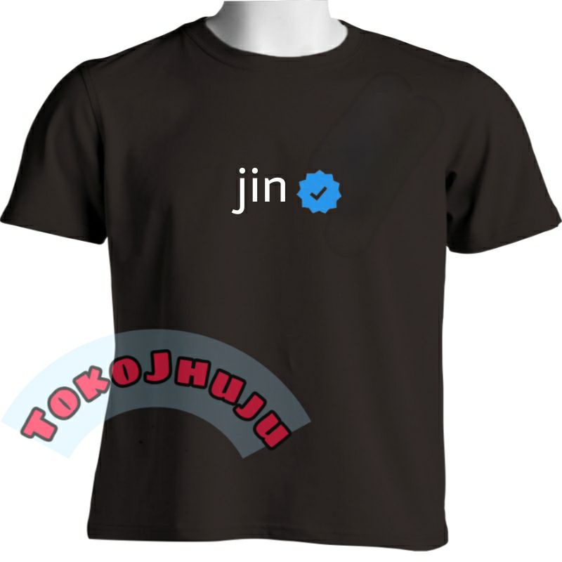 Baju Kaos BTS Jin sosmed verified