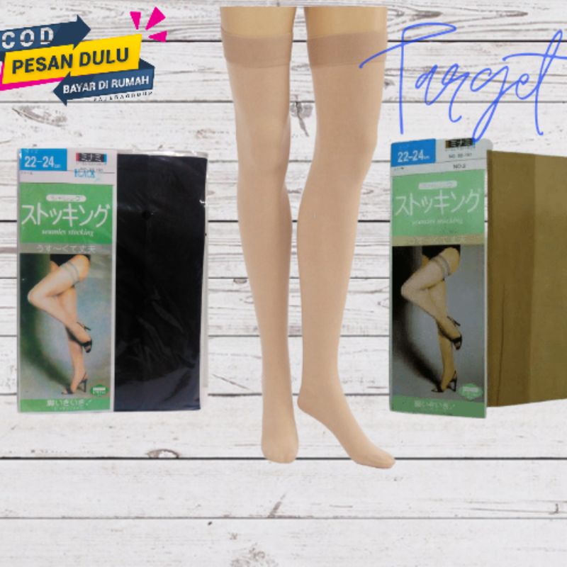 (12 pasang)stoking paha stoking pantyhose kaos kaki tipis stoking wanita