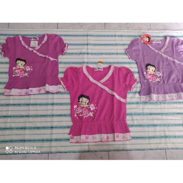 KAOS ANAK BETTY BOOP