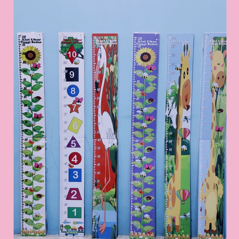 ALAT UKUR TINGGI BADAN KAYU Dengan ENGSEL