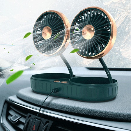 kipas Angin mobil  portable/Double Headed Fan Mobil /USB  Plugcar cooling double fan