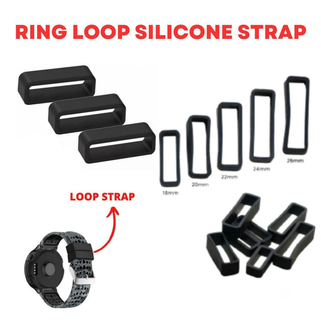 Ring LOOP Strap Band Suunto Universal 24mm Kolong Karet Gelang Jam