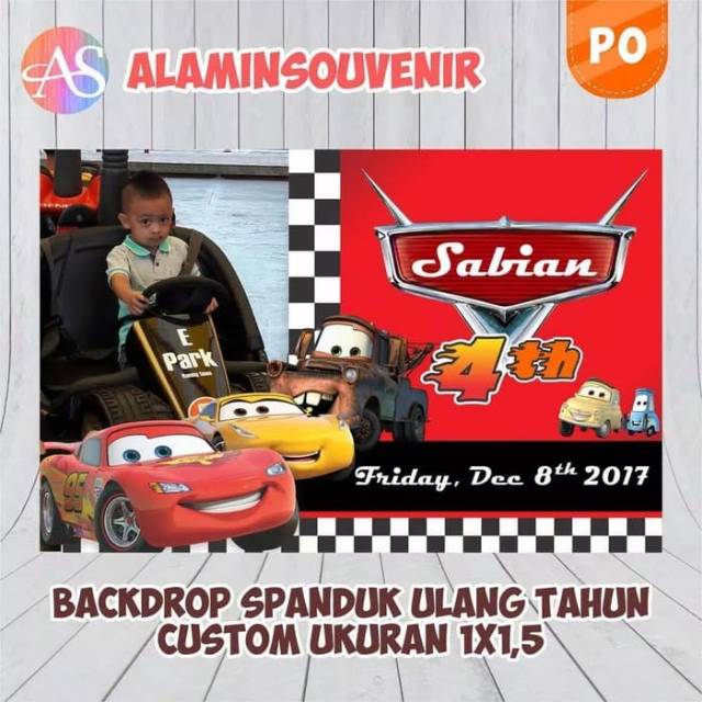 Banner Spanduk Backdrop Ulang Tahun Ultah Ukuran 1x1 5 Shopee Indonesia