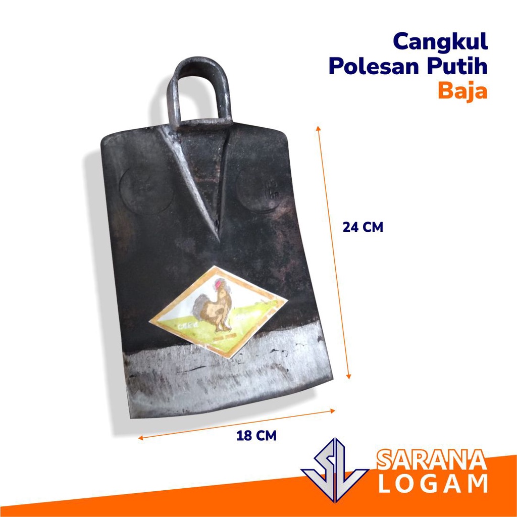 Cangkul/Pacul Polesan Putih Baja
