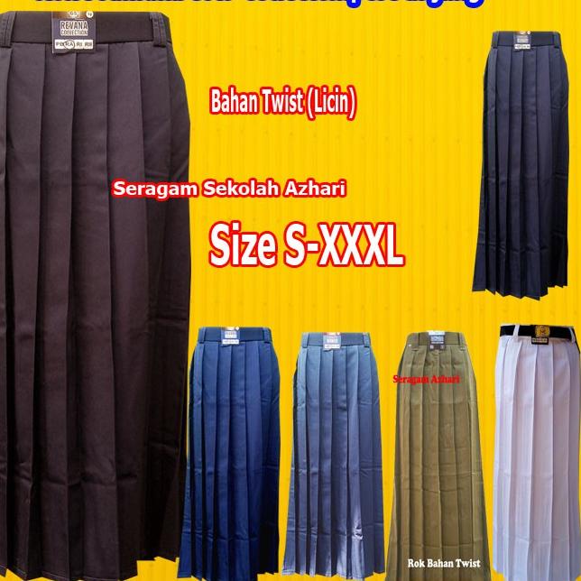 Penjualan Terbanyak.. Rok SMP Pramuka Rempel -Rok Pramuka SMA Rempel -Rok Seragam Pramuka Rempel SMP