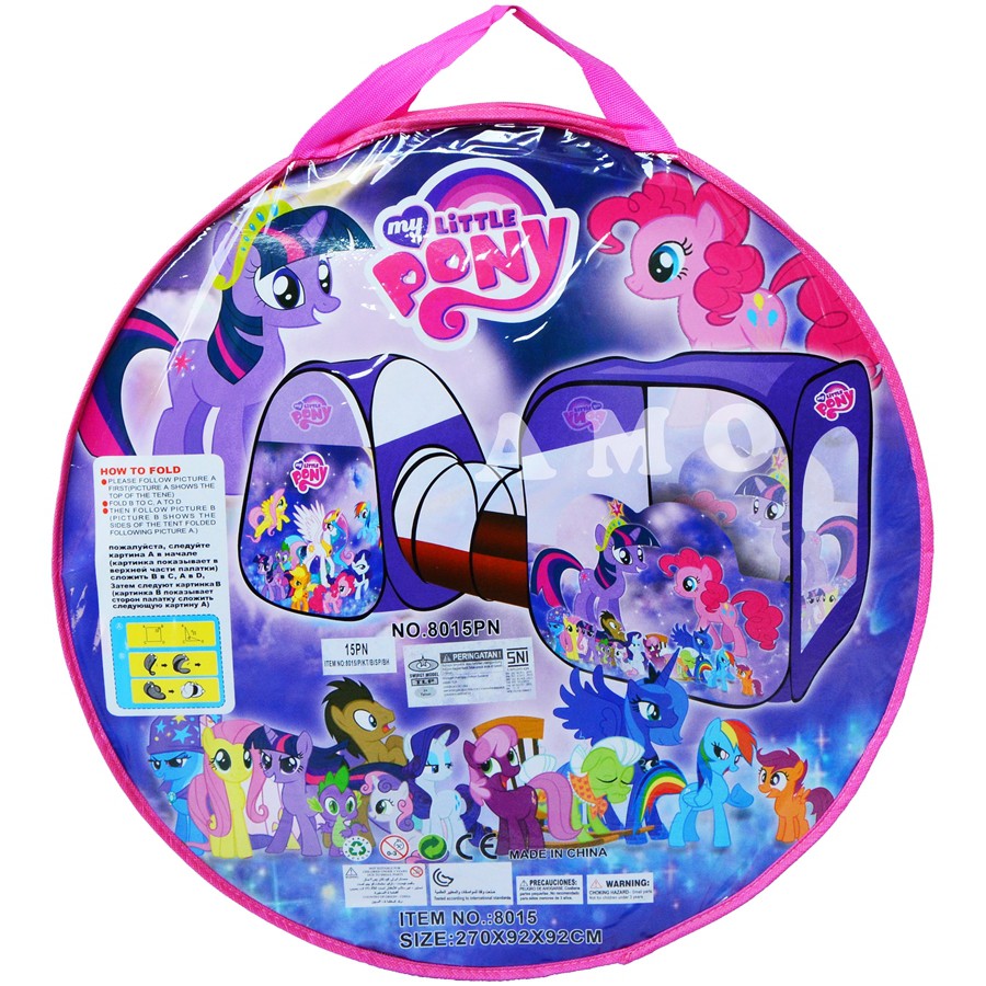 TENDA TEROWONGAN LITTLE PONY UNGU 8015PN