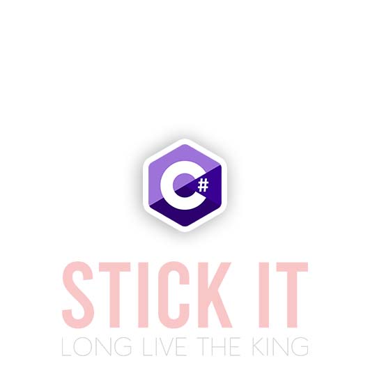 

Stiker sablon setrika DTF kaos baju sticker vinyl c sharp programmer 10