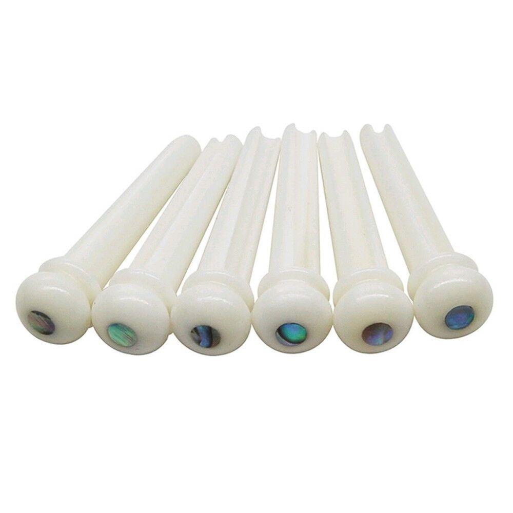 Nickolas1 Saddle 6-String Aksesoris Gitar Pin Jembatan Classica Plastik