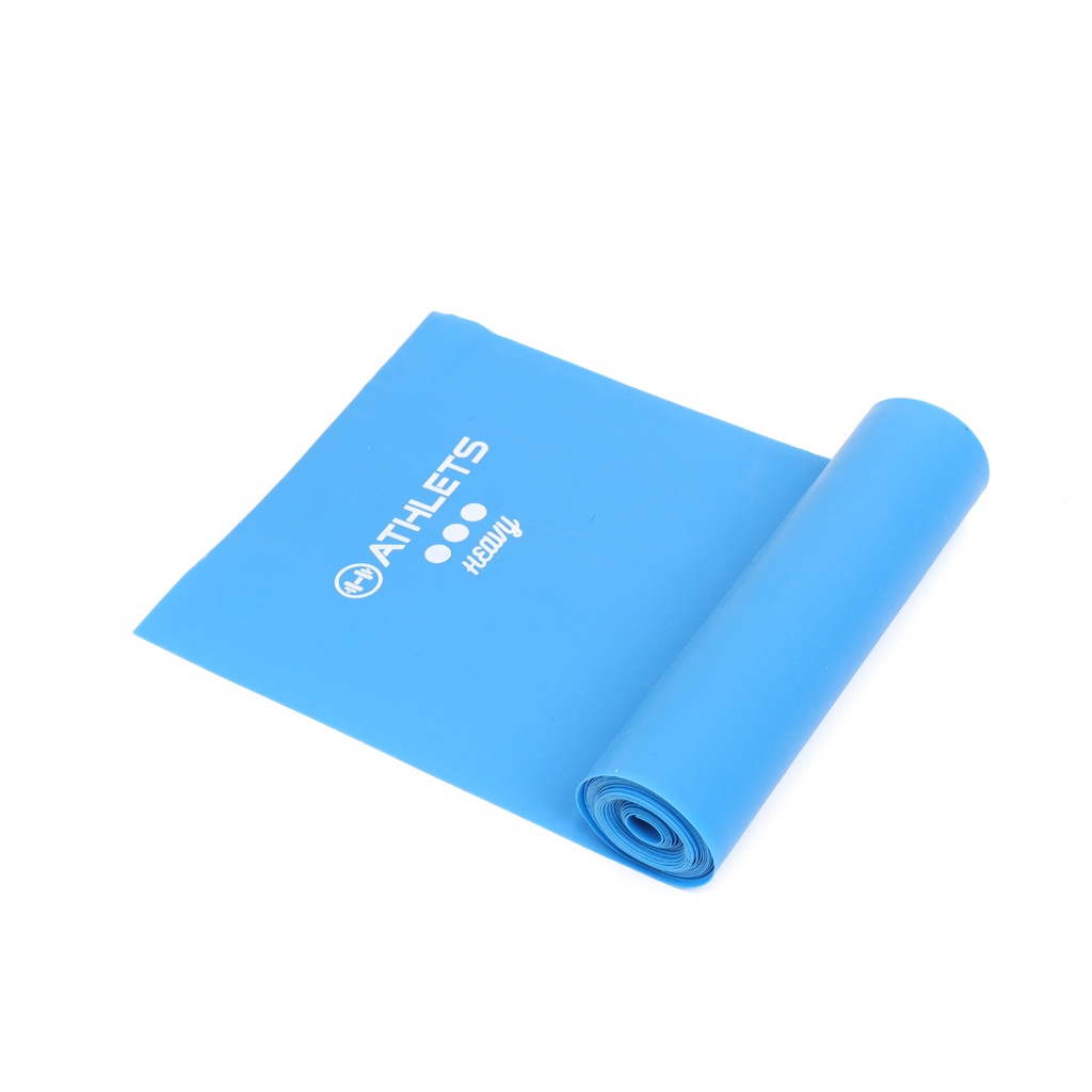 ATHLETS Resistance Sheet Premium | Yoga Band | Resistance Band Pilates Exercise & Therapy-Blue - Heavy
