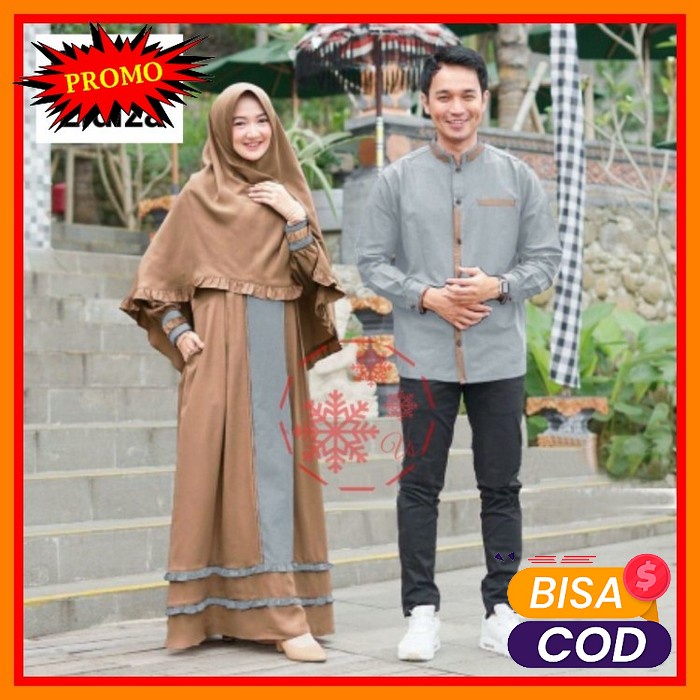 Elzatta Sarimbit Keluarga Sarimbit Dzianda Bahan Katun Dobby Prem IX682 08 Cp Eldiza  Baju Couple M