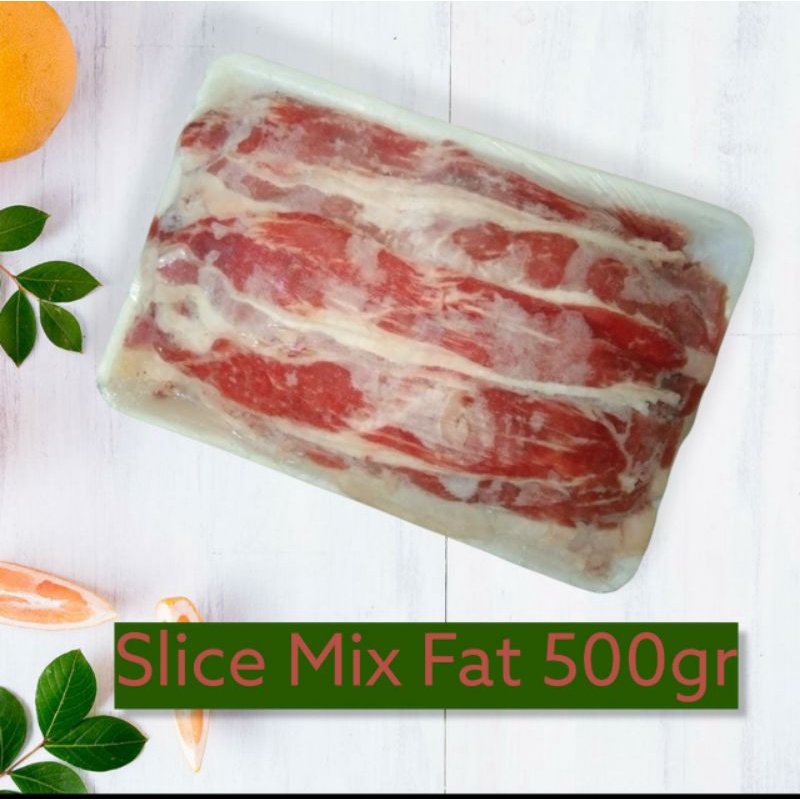 beff slice mix fat 500 gram