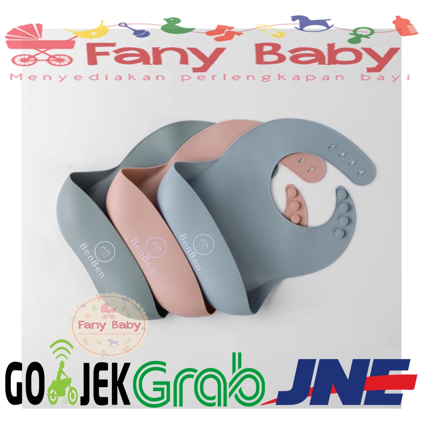 BENBEN Silicone Waterproof Baby Bibs